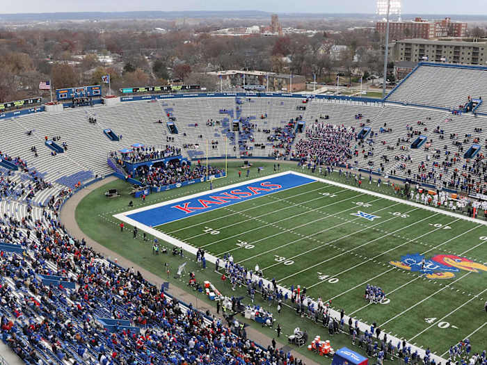 Kansas drew an average of less than 20,000 fans to Memorial Stadium in David Beaty's final season.
